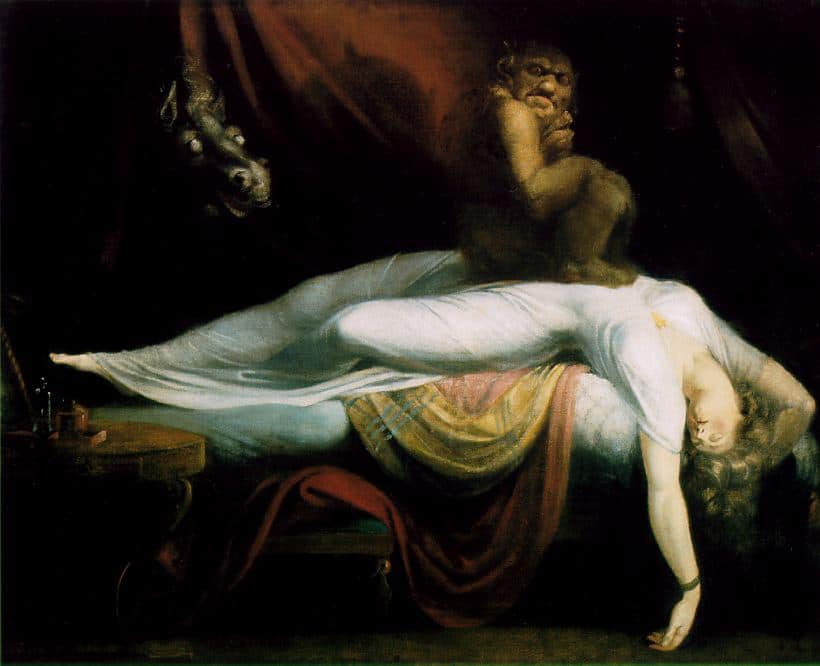 Introduction to Dream Interpretation. The Nightmare is a 1781 oil painting by Swiss artist Henry Fuseli, used
by Freud for the book cover of “Interpretation of dreams” 2nd edition